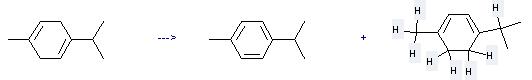 alpha-Terpinenel can be prepared by p-mentha-1,4-diene at the temperature of 130 °C